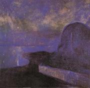 Edvard Munch By night painting